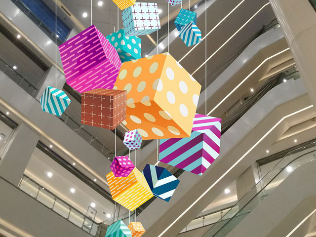 商場(chǎng)美陳中庭門頭及公共區(qū)域設(shè)計(jì)欣賞