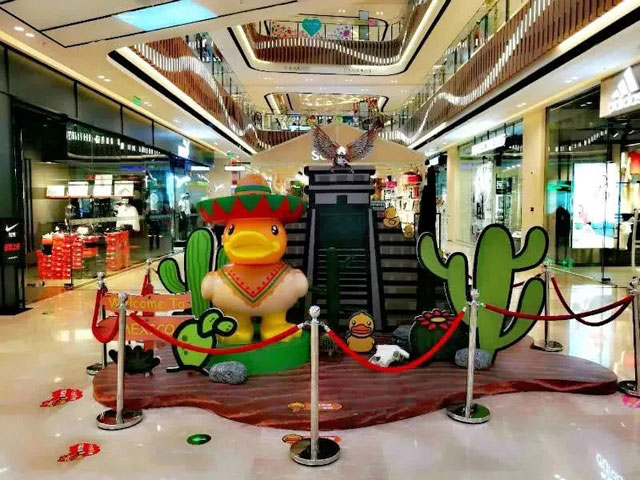 江蘇購物廣場DP點(diǎn)美陳主題IP展