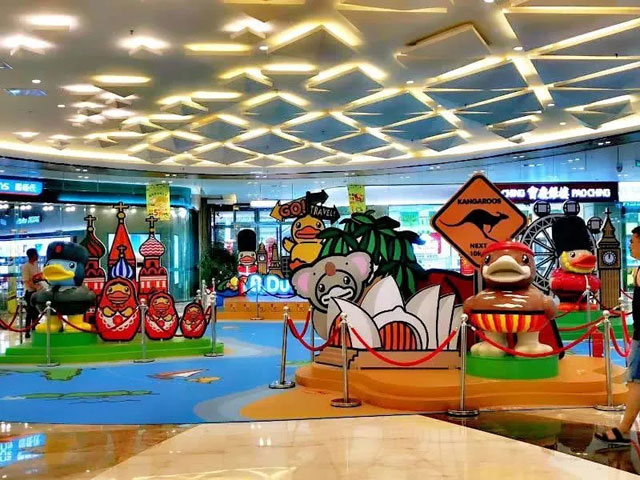 江蘇購物廣場DP點(diǎn)美陳主題IP展