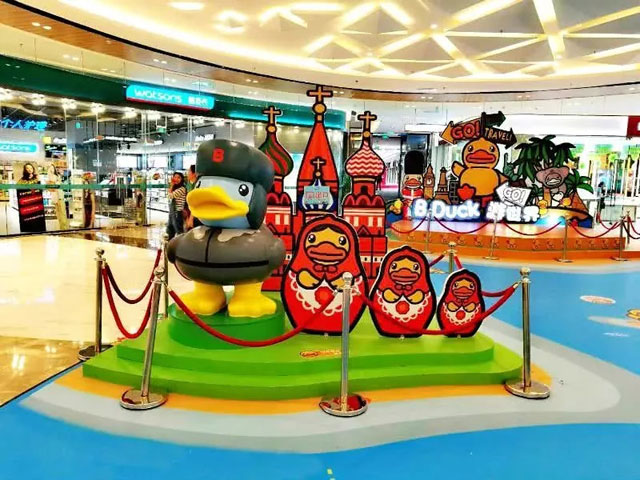 江蘇購物廣場DP點(diǎn)美陳主題IP展