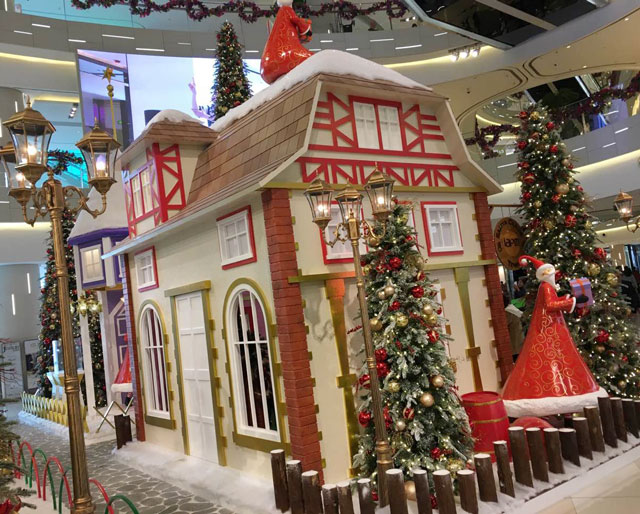 圣誕主題公共空間布置 圣誕主題公共空間布置局