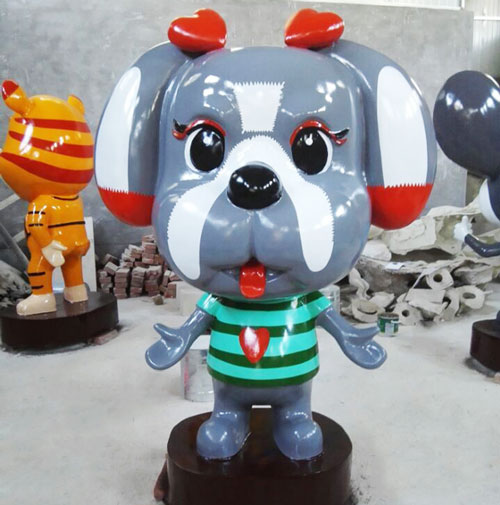 卡通生肖狗雕塑小品 卡通生肖狗雕塑小品