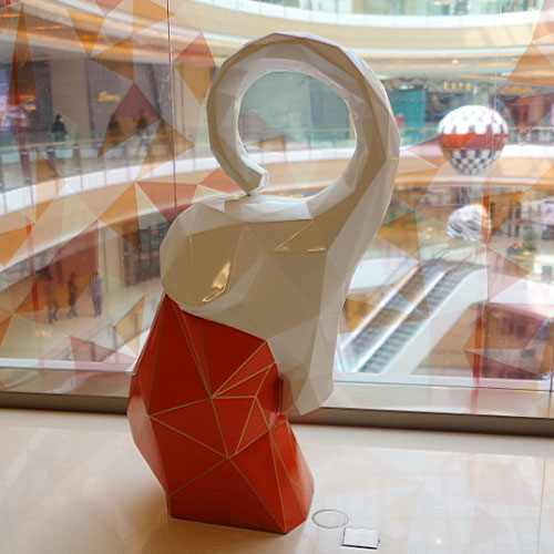 卡通美陳象雕塑小品 卡通美陳象雕塑小品