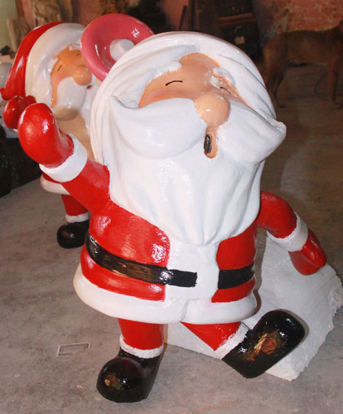 圣誕老人雕塑擺件