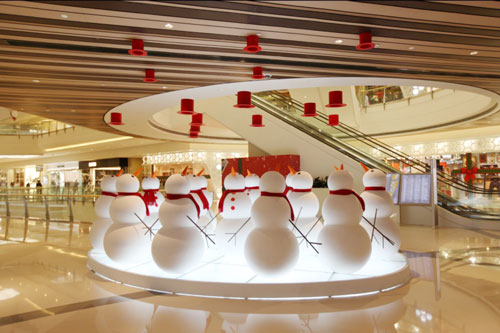 圣誕美陳雪人雕塑擺件 圣誕美陳雪人雕塑擺件