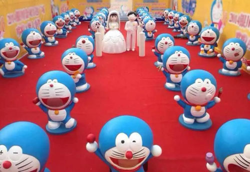 卡通主題組合雕塑小品 卡通主題組合雕塑小品