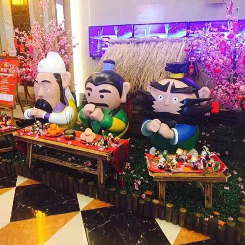 桃園結義擺件雕塑