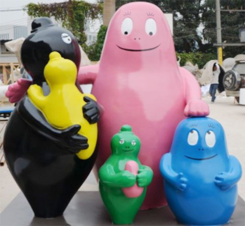 卡通抽象組合雕塑小品 卡通抽象組合雕塑小品