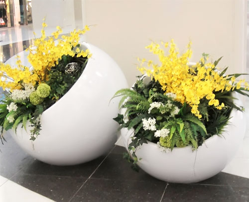 商場(chǎng)圓形創(chuàng)意花盆 商場(chǎng)圓形創(chuàng)意花盆