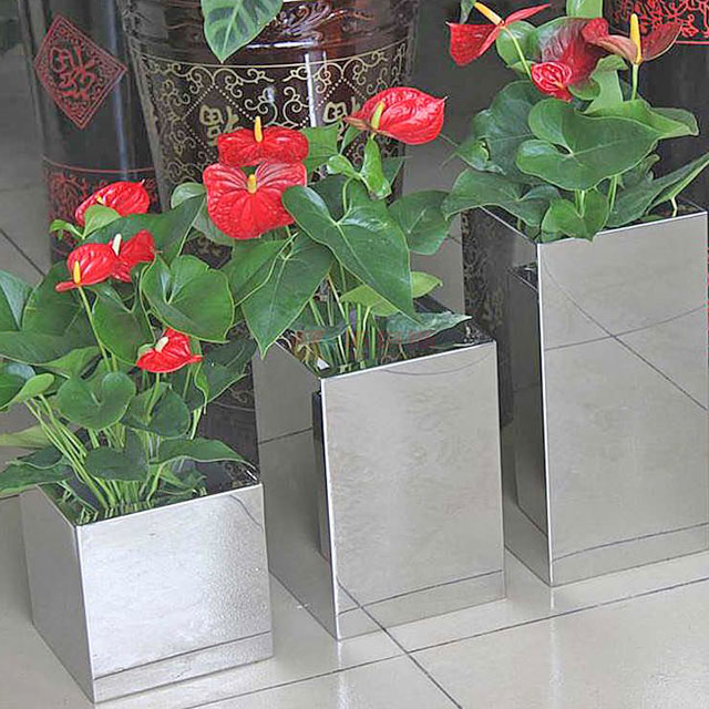 不銹鋼方形組合花盆 不銹鋼方形組合花盆