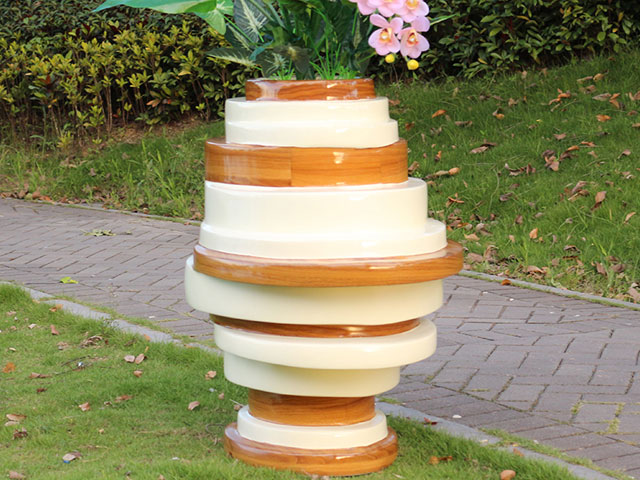 玻璃鋼巖層藝術花器