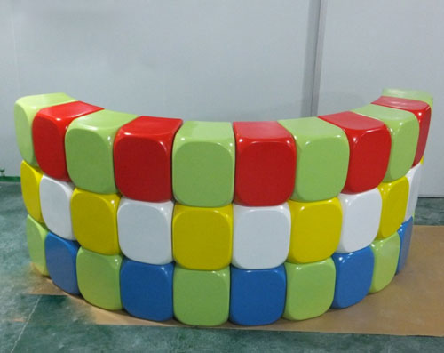 彩色方塊休閑椅 彩色方塊休閑椅